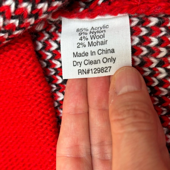 Jen’s Pirate Booty Bandana Cardigan, Small, sweater jacket - Picture 11 of 16